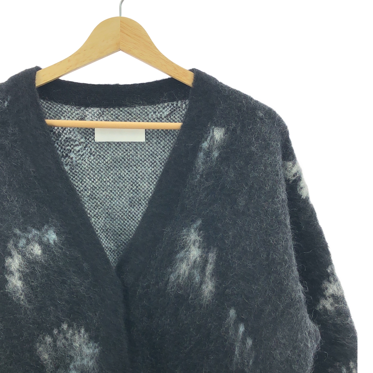 Mame Kurogouchi / マメクロゴウチ 伊勢丹別注 Wool Mohair Floral Knitted Cardigan ウールモヘヤ フローラル ニットカーディガン