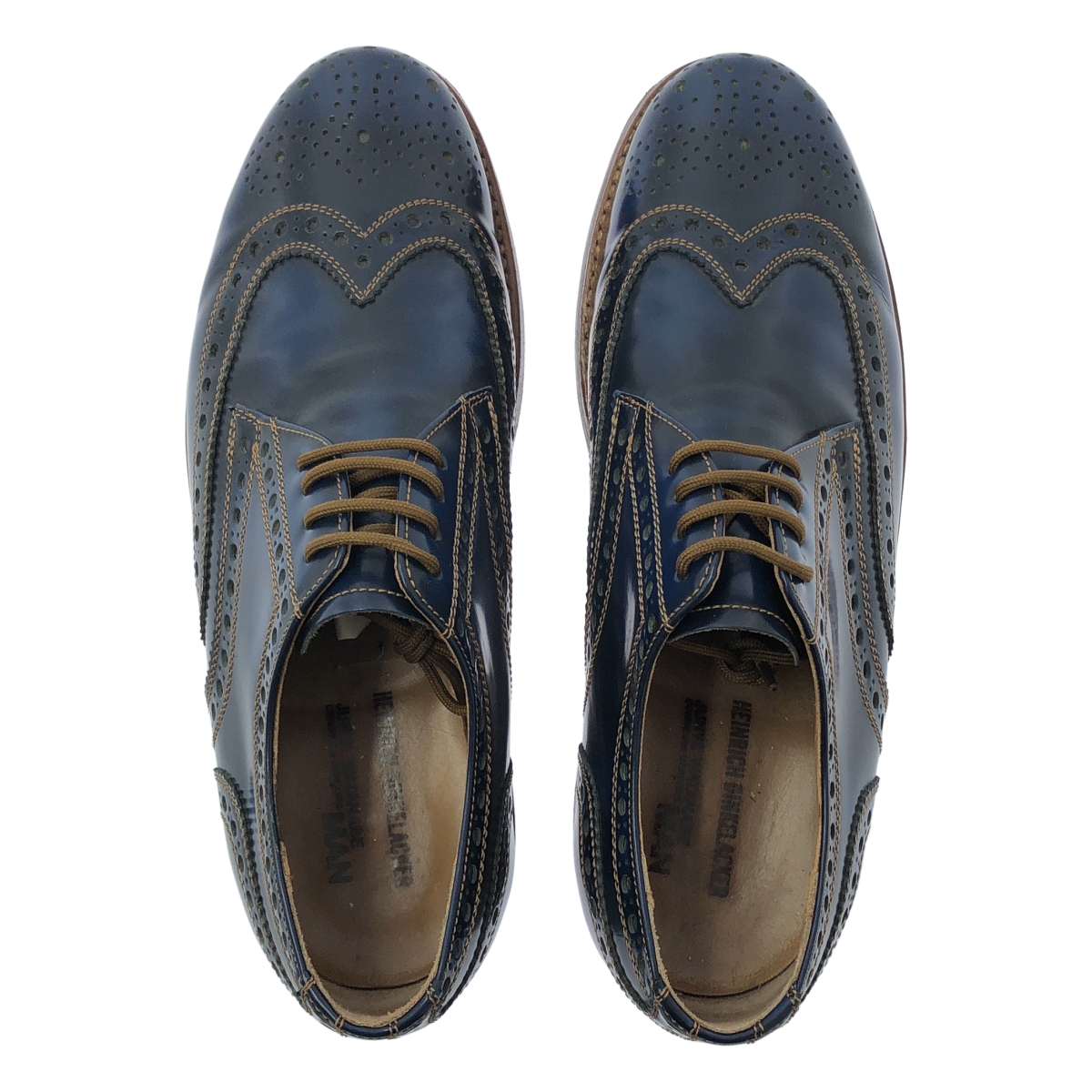 JUNYA WATANABE COMME des GARCONS MAN / ジュンヤワタナベコムデギャルソンマン ×HEINRICH DINKELACKER ハインリッヒディンケラッカー / ウィングメダリオンチップ レザーシューズ