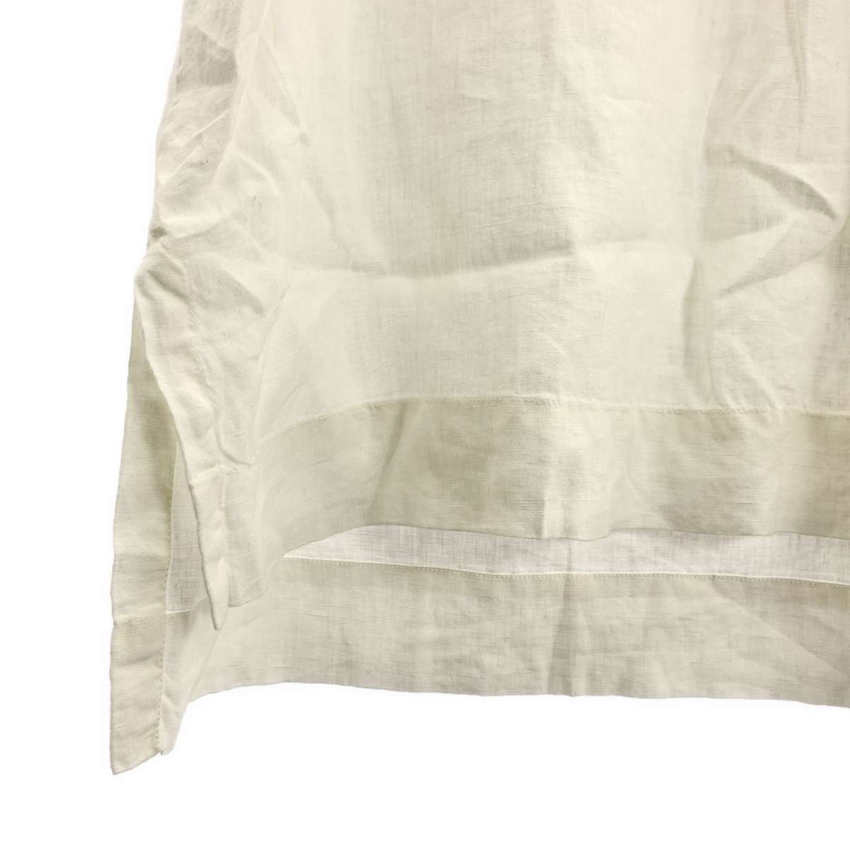 WEEKEND MAX MARA / ウィークエンドマックスマーラ リネン バックギャザー スリット シャツ ブラウス