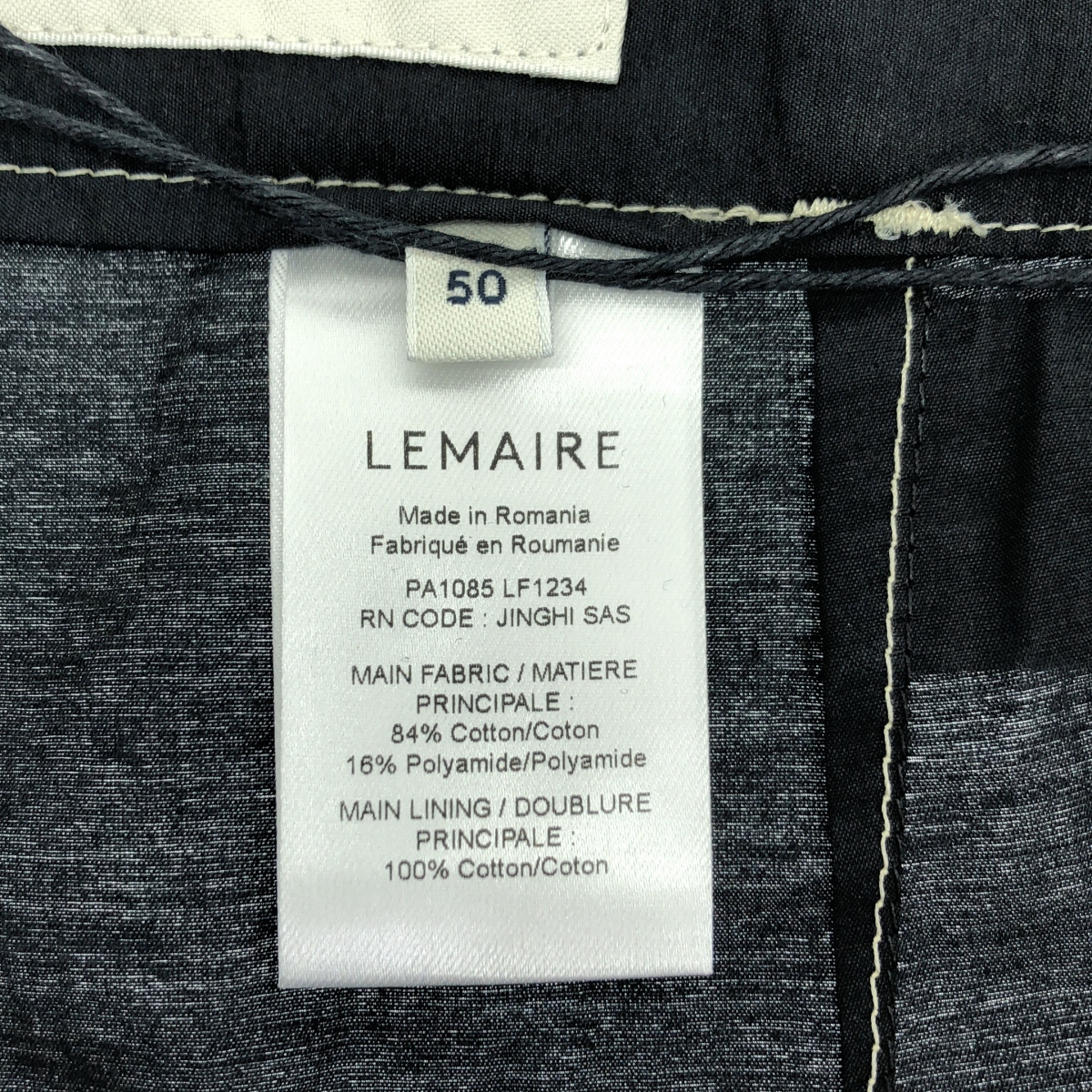 LEMAIRE / ルメール BELTED CARROT PANTS ベルテッド キャロット パンツ