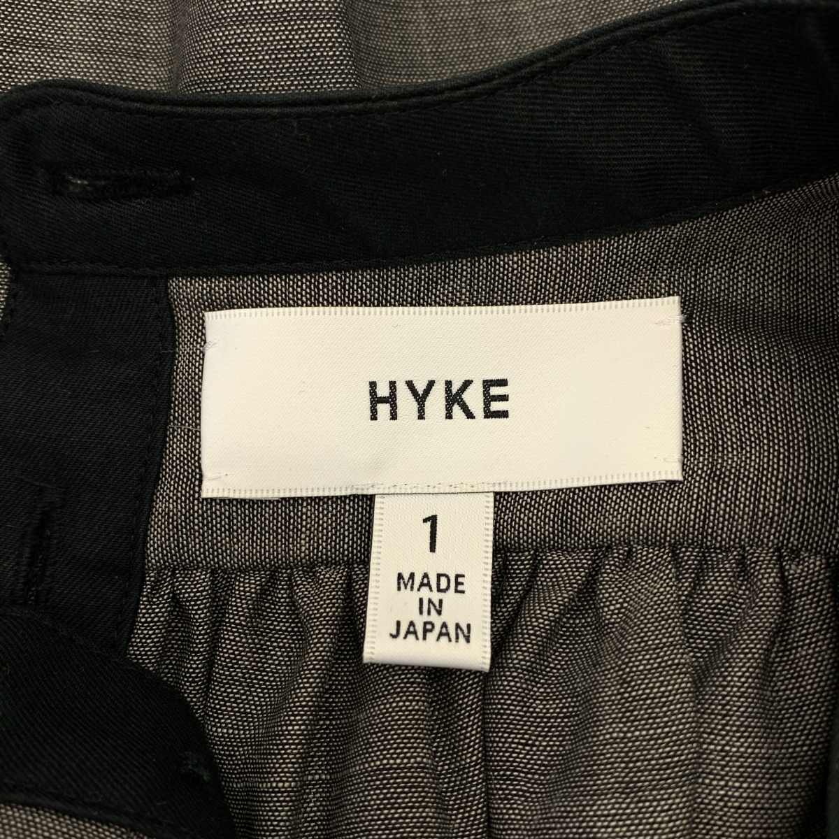 HYKE / ハイク バックギャザー スリット オーバー ロングシャツ ブラウス