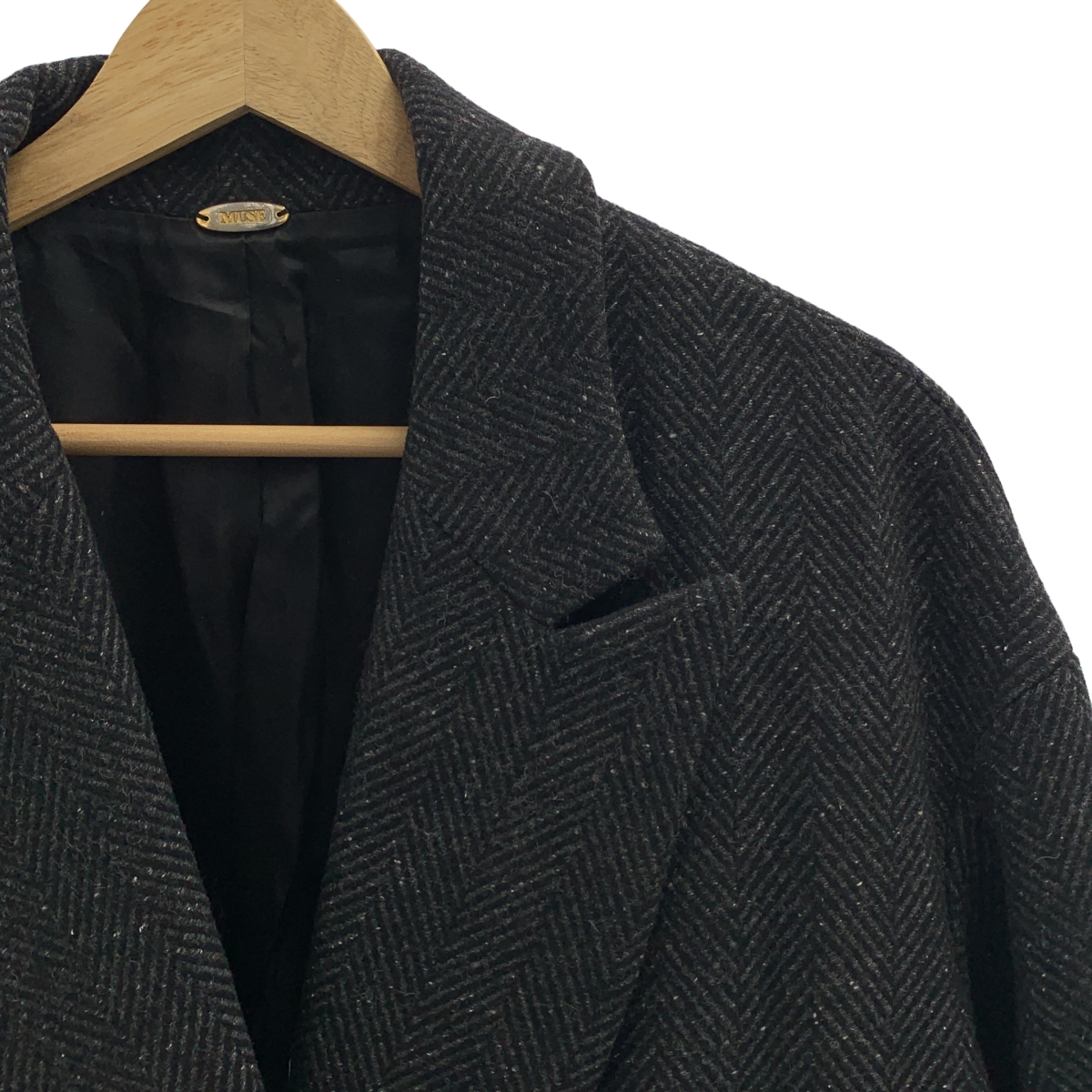 Deuxieme Classe / ドゥーズィエムクラス ウール ネップツイード ハーフコート