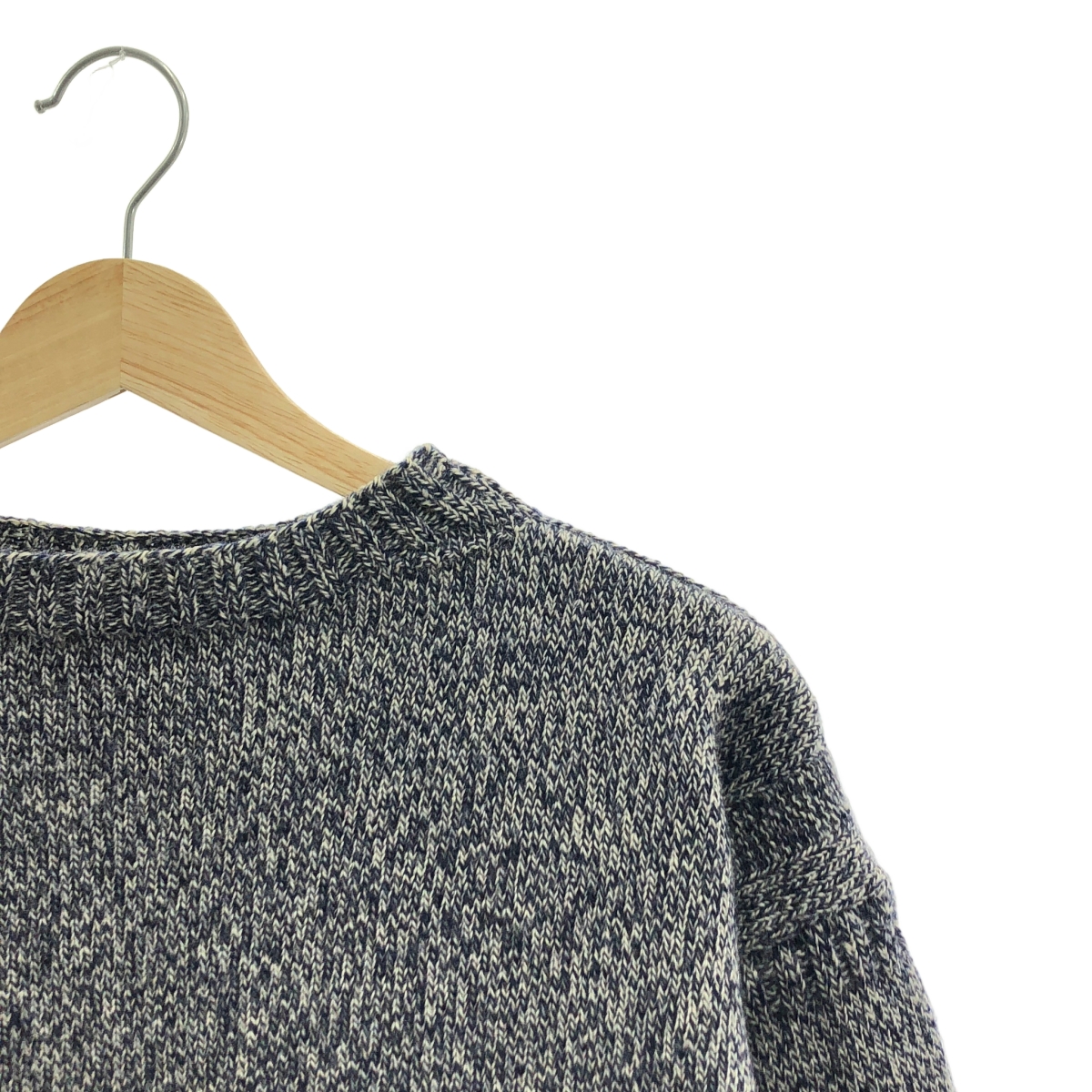 その他 ウール 霜降り ボートネックニット