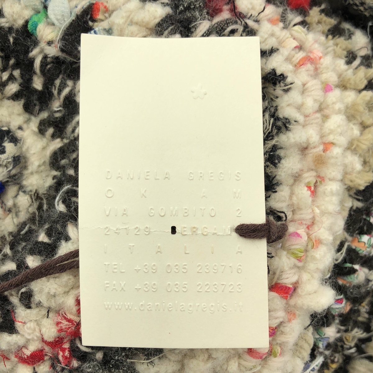 DANIELA GREGIS / ダニエラグレジス 裂き編み ハンド トートバッグ