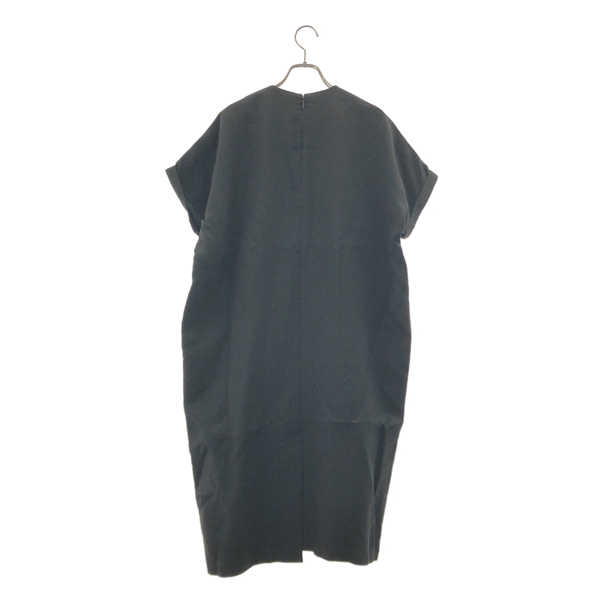 ENFOLD / エンフォルド オーバーシルエット サイドポケット スリット ワンピース