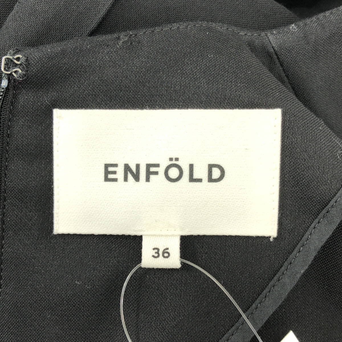 ENFOLD / エンフォルド オーバーシルエット サイドポケット スリット ワンピース