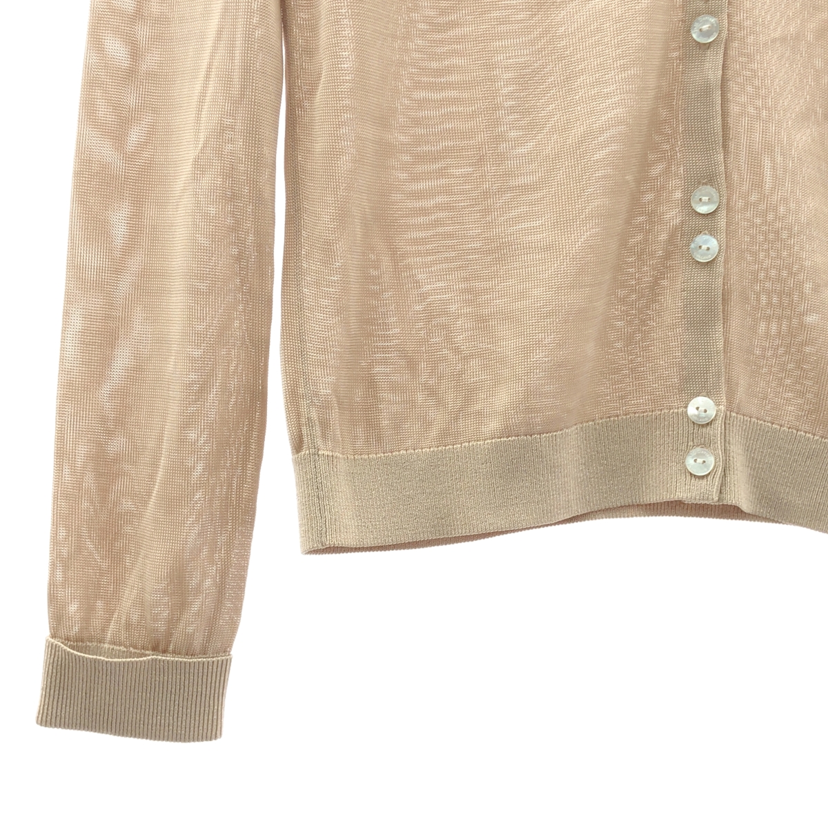 J&M DAVIDSON / ジェイアンドエムデヴィッドソン レーヨン ロゴボタン ニット カーディガン