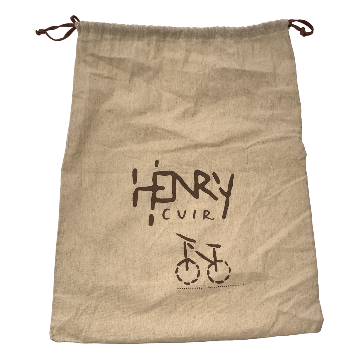 Henry Cuir / アンリークイール レザー ステッチ トートバッグ