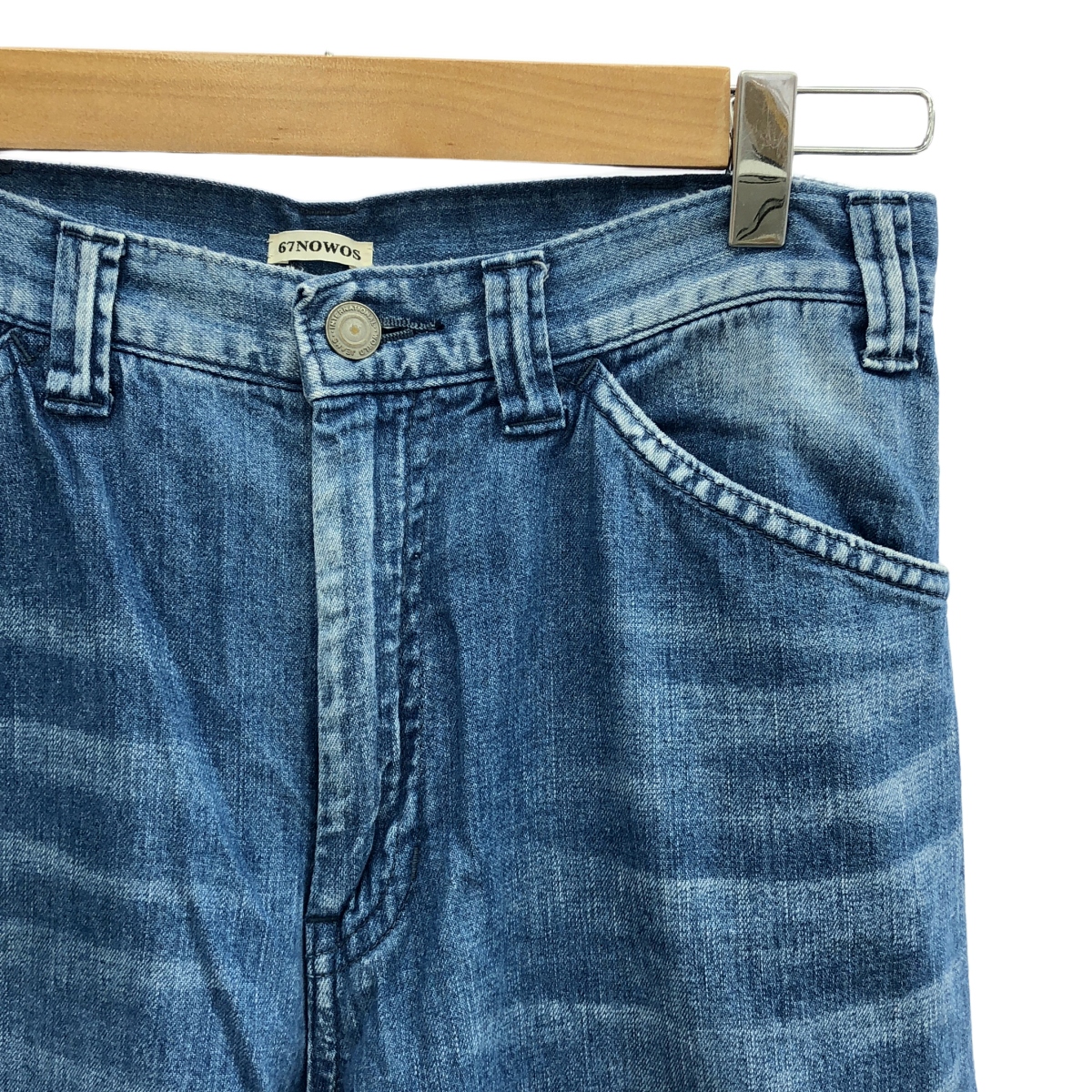 67 nowos / ロクシチノーウォス Denim wide pants ワイドパンツ