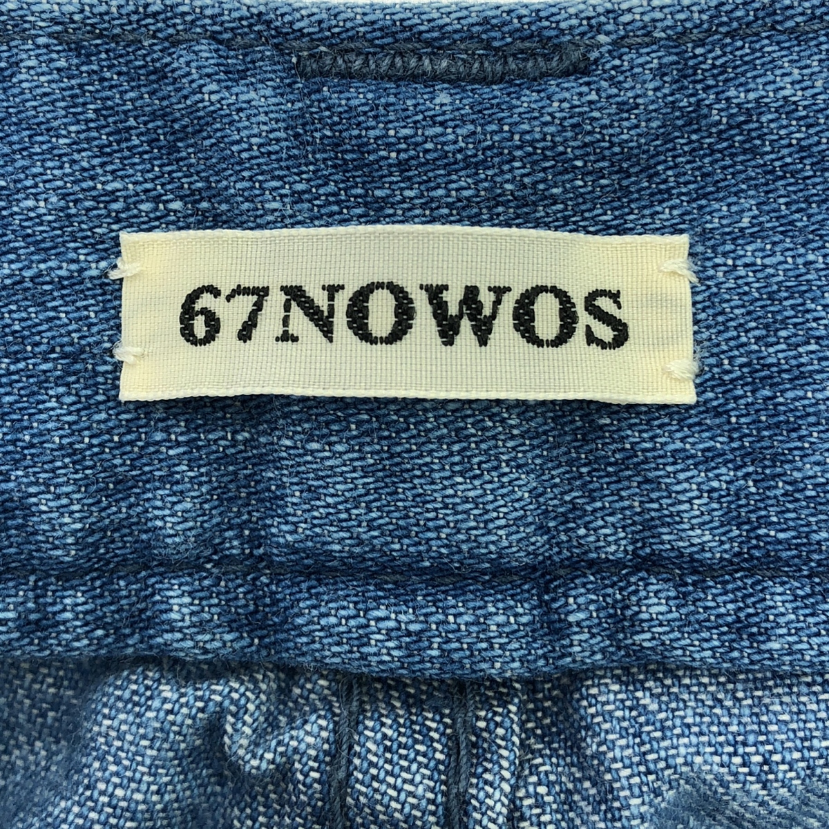 67 nowos / ロクシチノーウォス Denim wide pants ワイドパンツ