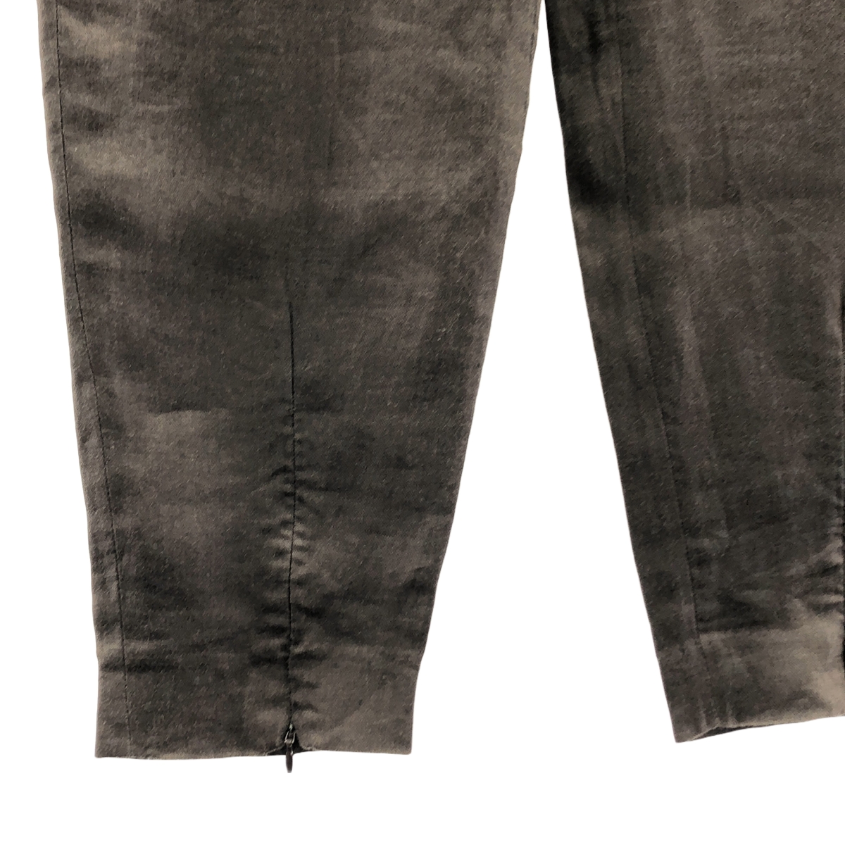 AMOMENTO / アモーメント 裾ジップ リネン パンツ