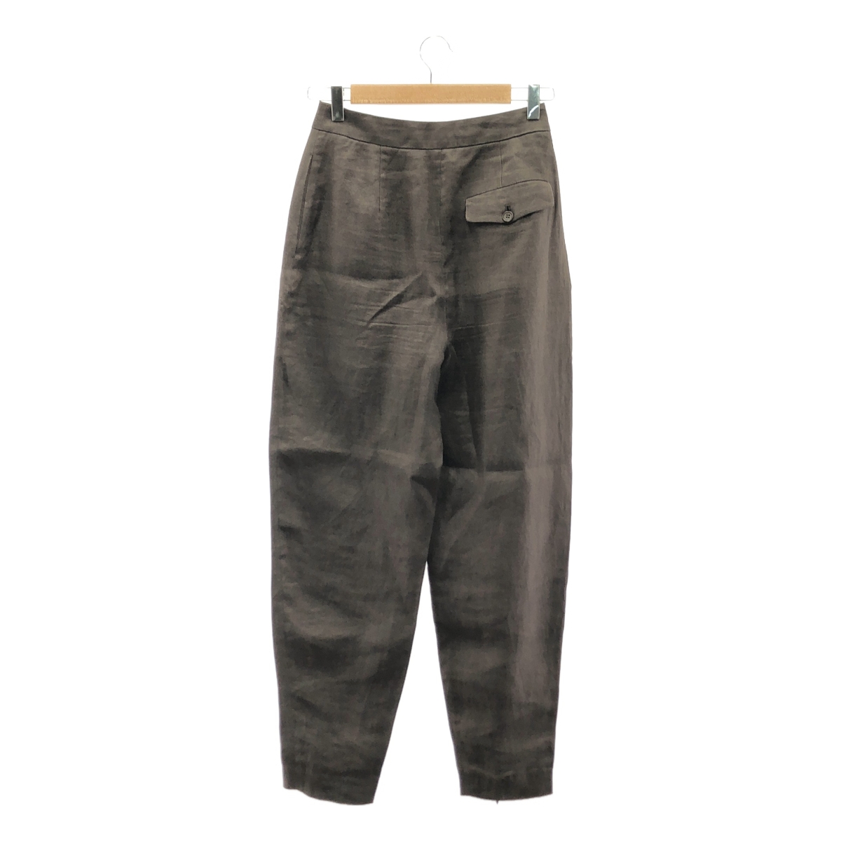 AMOMENTO / アモーメント 裾ジップ リネン パンツ