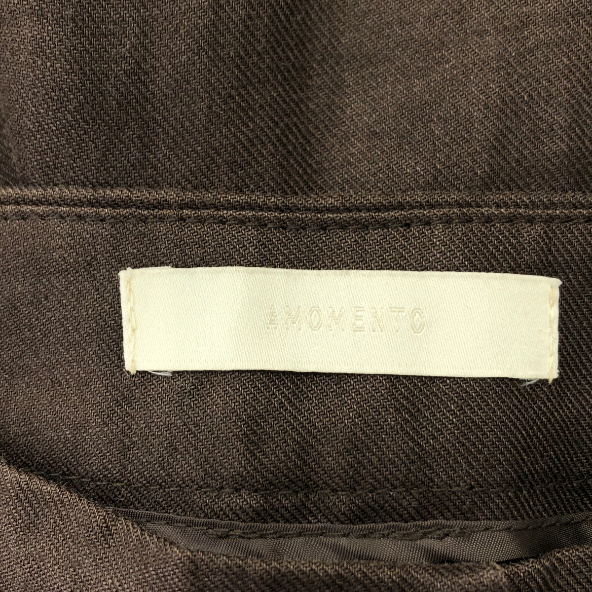 AMOMENTO / アモーメント 裾ジップ リネン パンツ