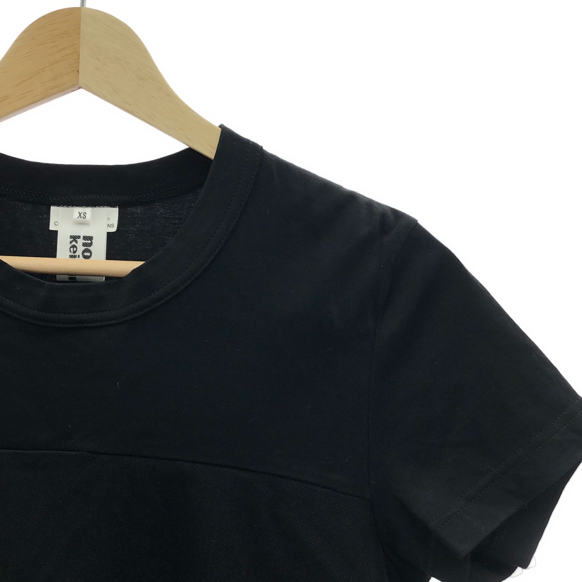 noir kei ninomiya / ノワールケイニノミヤ コットン チュール レイヤード クルーネックカットソー