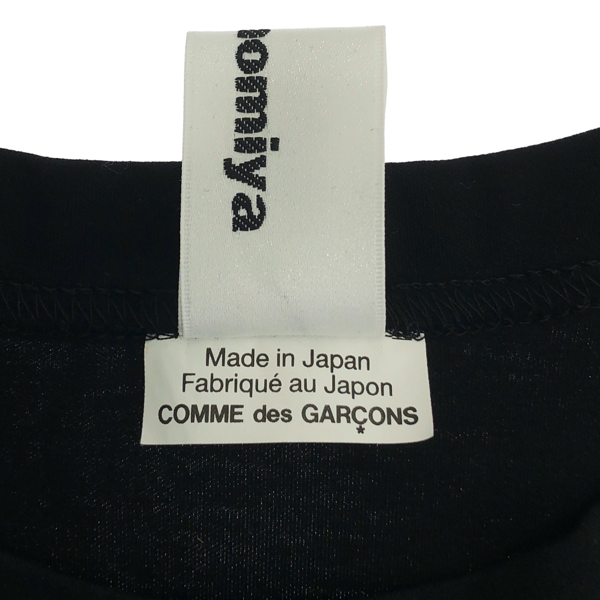 noir kei ninomiya / ノワールケイニノミヤ コットン チュール レイヤード クルーネックカットソー