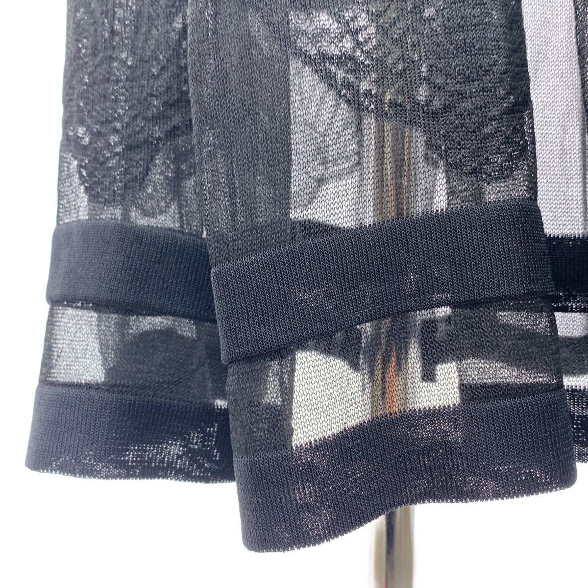 ALEXANDER MCQUEEN / アレキサンダーマックイーン リブニット フリルカラー ロングワンピース