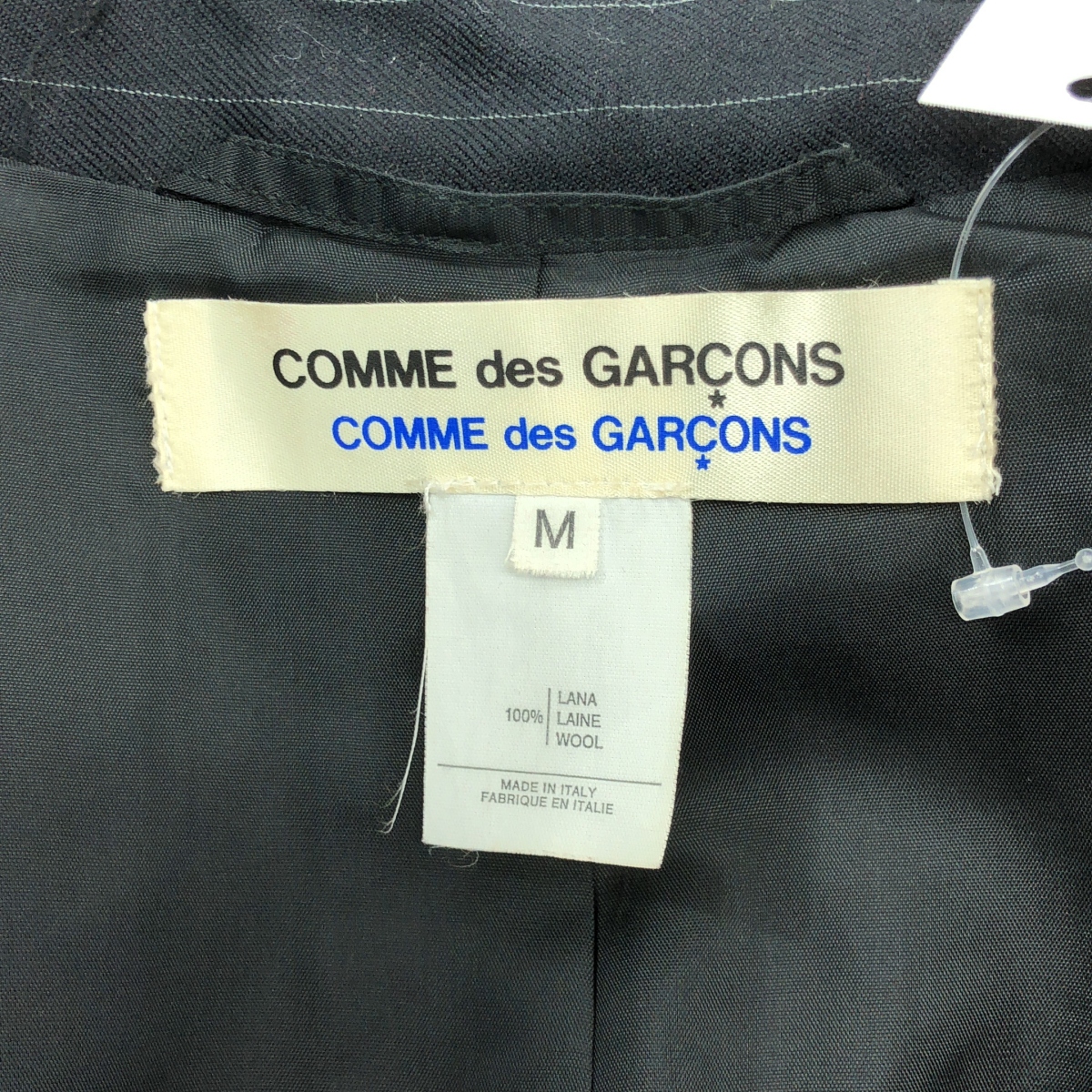 COMME des GARCONS COMME des GARCONS / コムコム ウール ストライプ ステンカラーコート