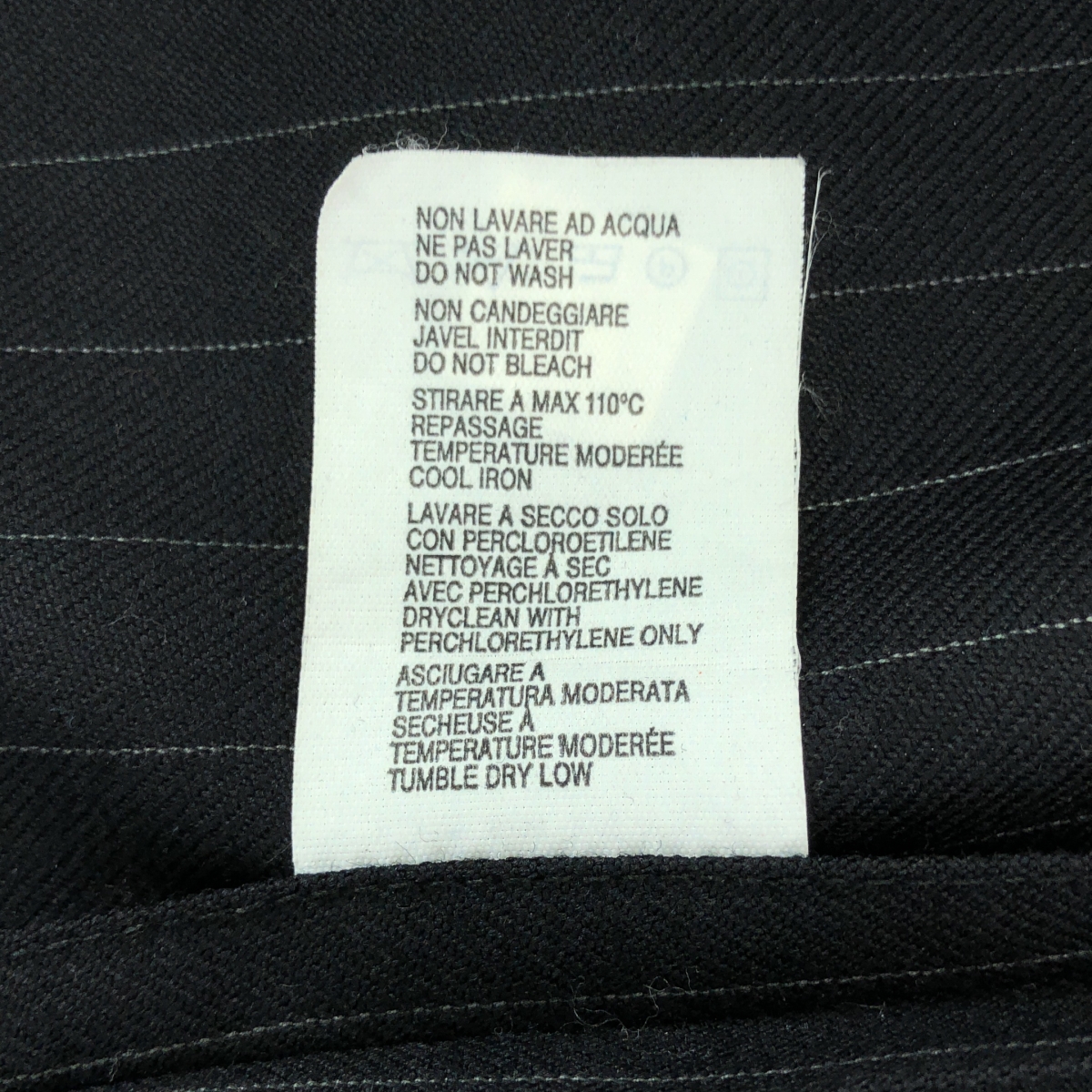 COMME des GARCONS COMME des GARCONS / コムコム ウール ストライプ ステンカラーコート