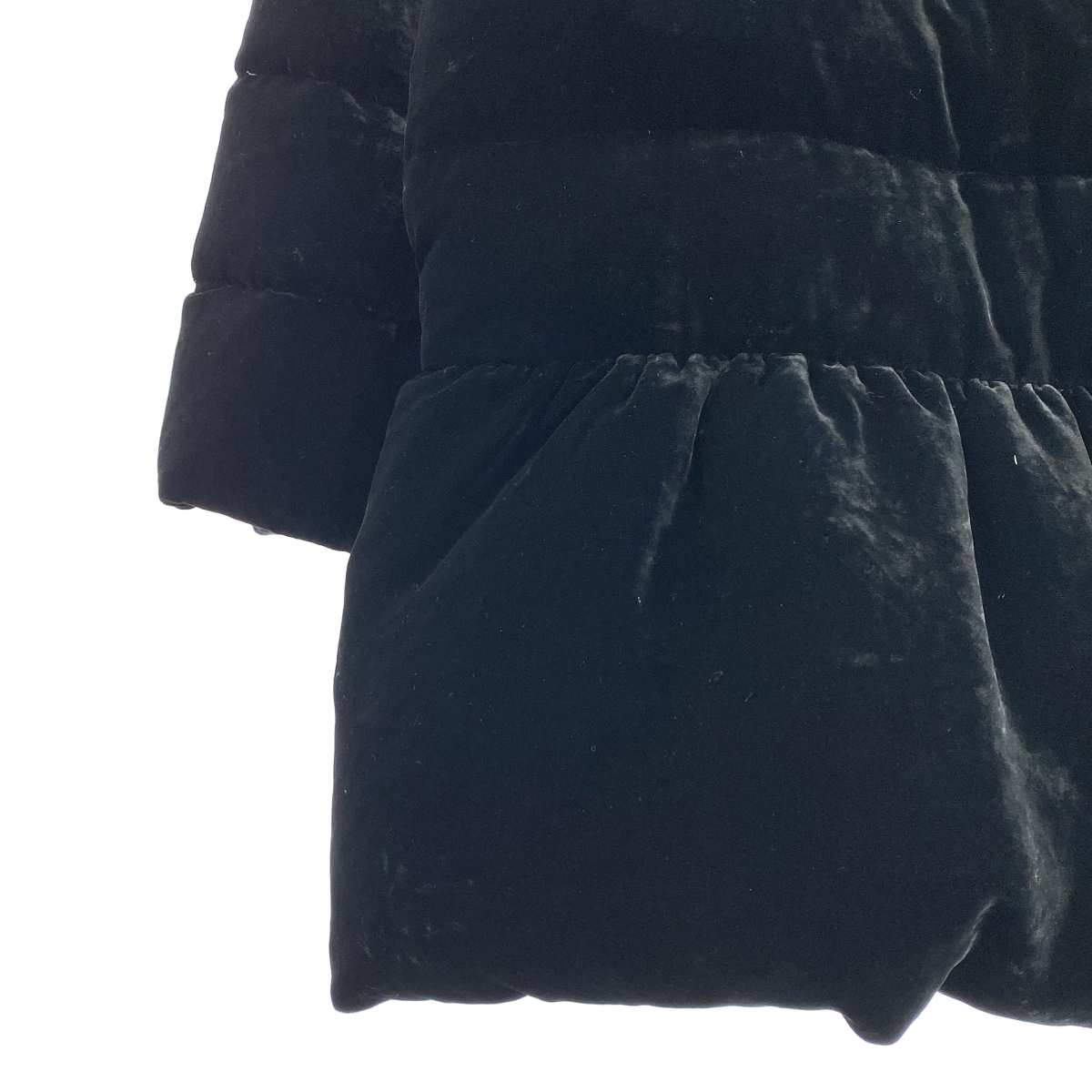 RED VALENTINO / レッドヴァレンティノ リボン ベロア パファー ダウン ジャケット