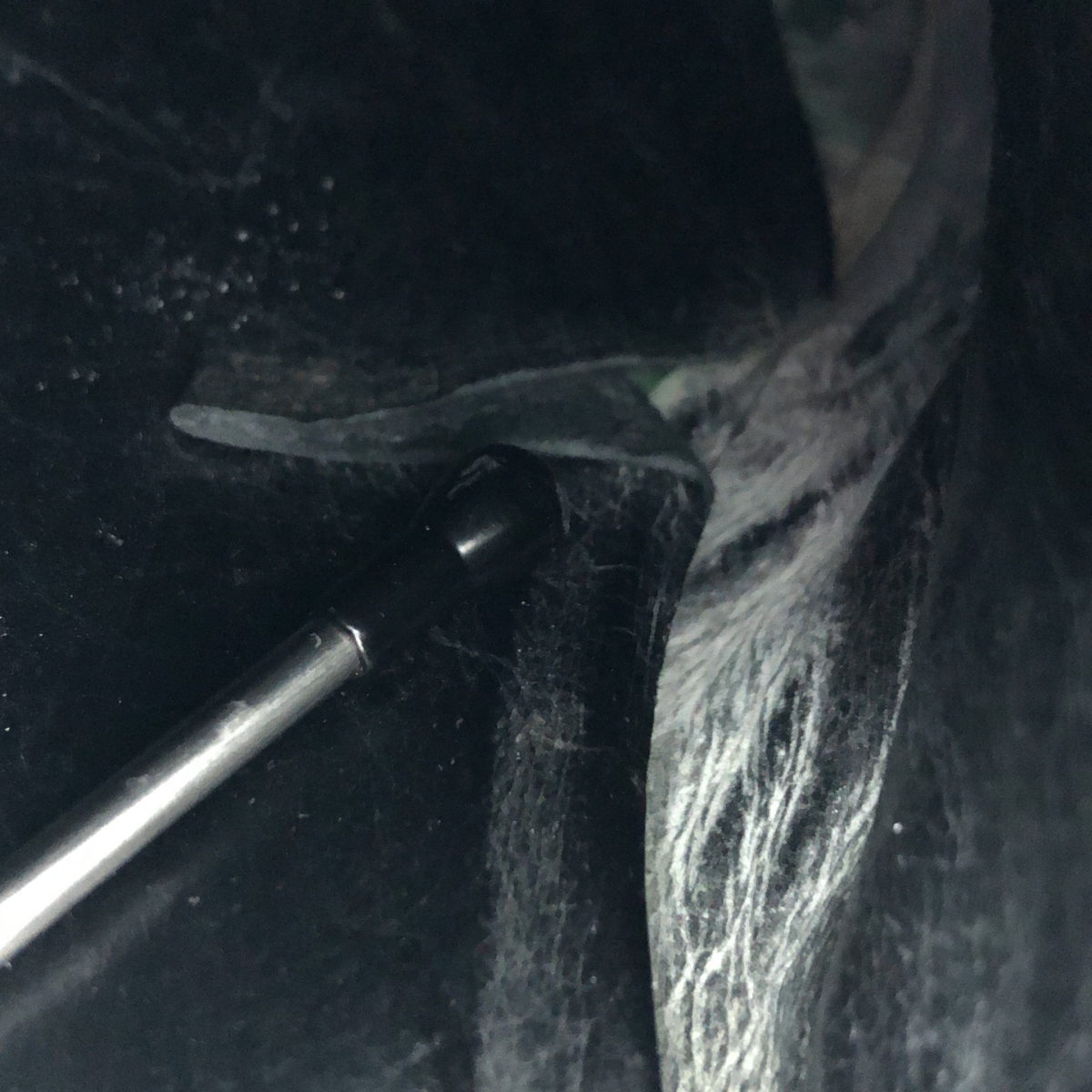 JUCO / ジュコ アシンメトリー ファー フリル レザー サンダル