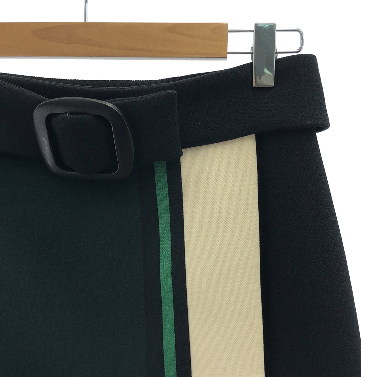 PRADA / プラダ ベルト 切替 デザイン スカート