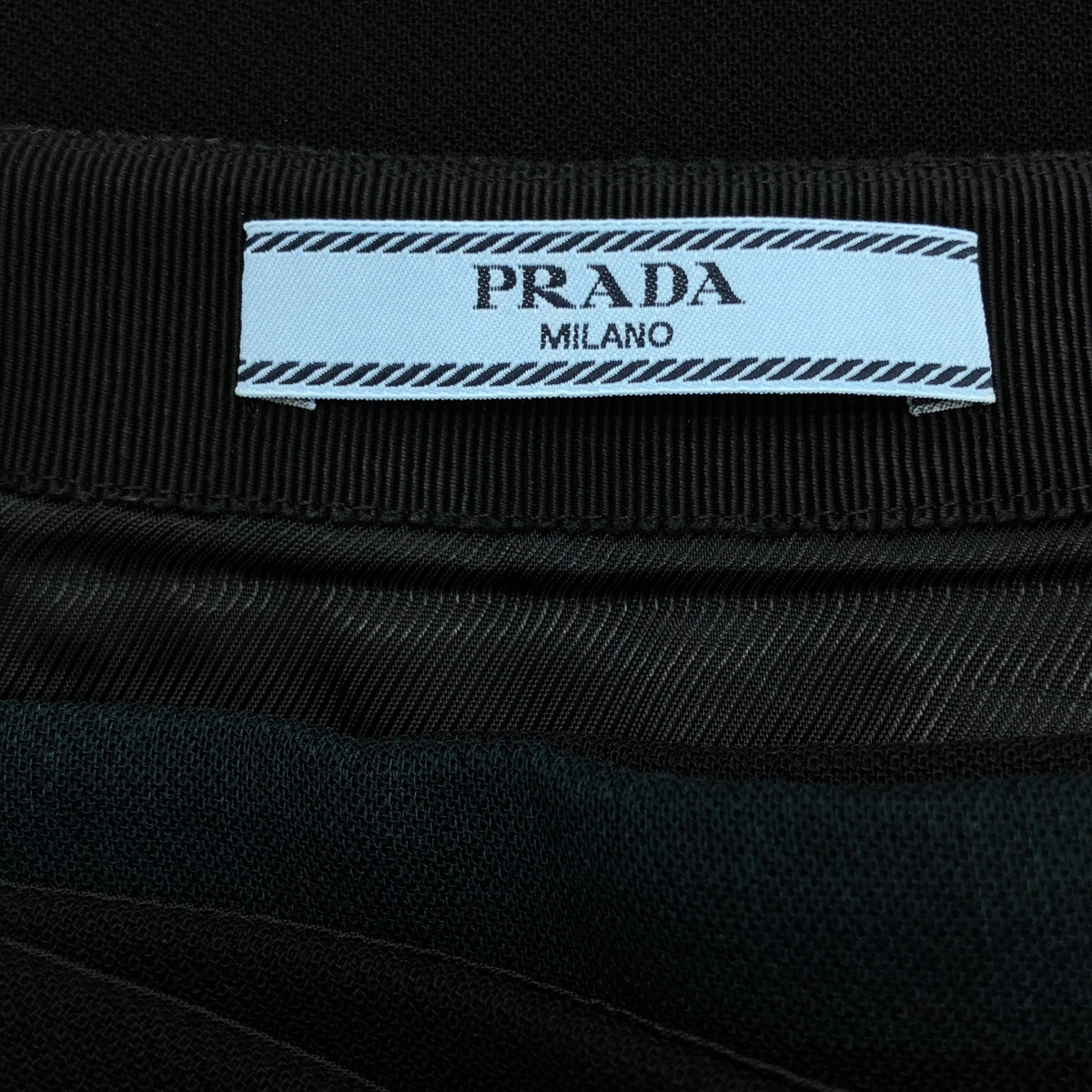 PRADA / プラダ ベルト 切替 デザイン スカート
