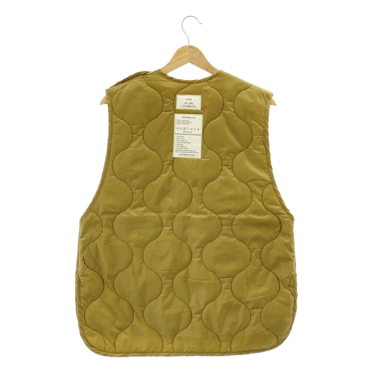 HYKE / ハイク QUILTED VEST キルティングベスト