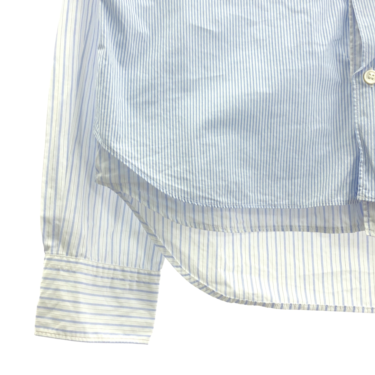 COMME des GARCONS HOMME PLUS / コムデギャルソンオムプリュス コットン ストライプ切替 シャツ