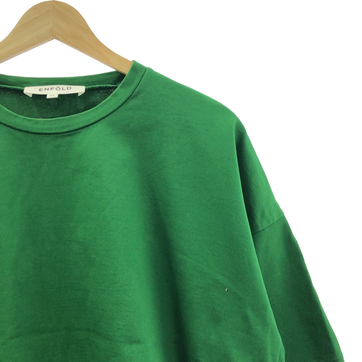 ENFOLD / エンフォルド ペルーコットン天竺 ルーズBOX / ラウンドカット Tシャツ カットソー