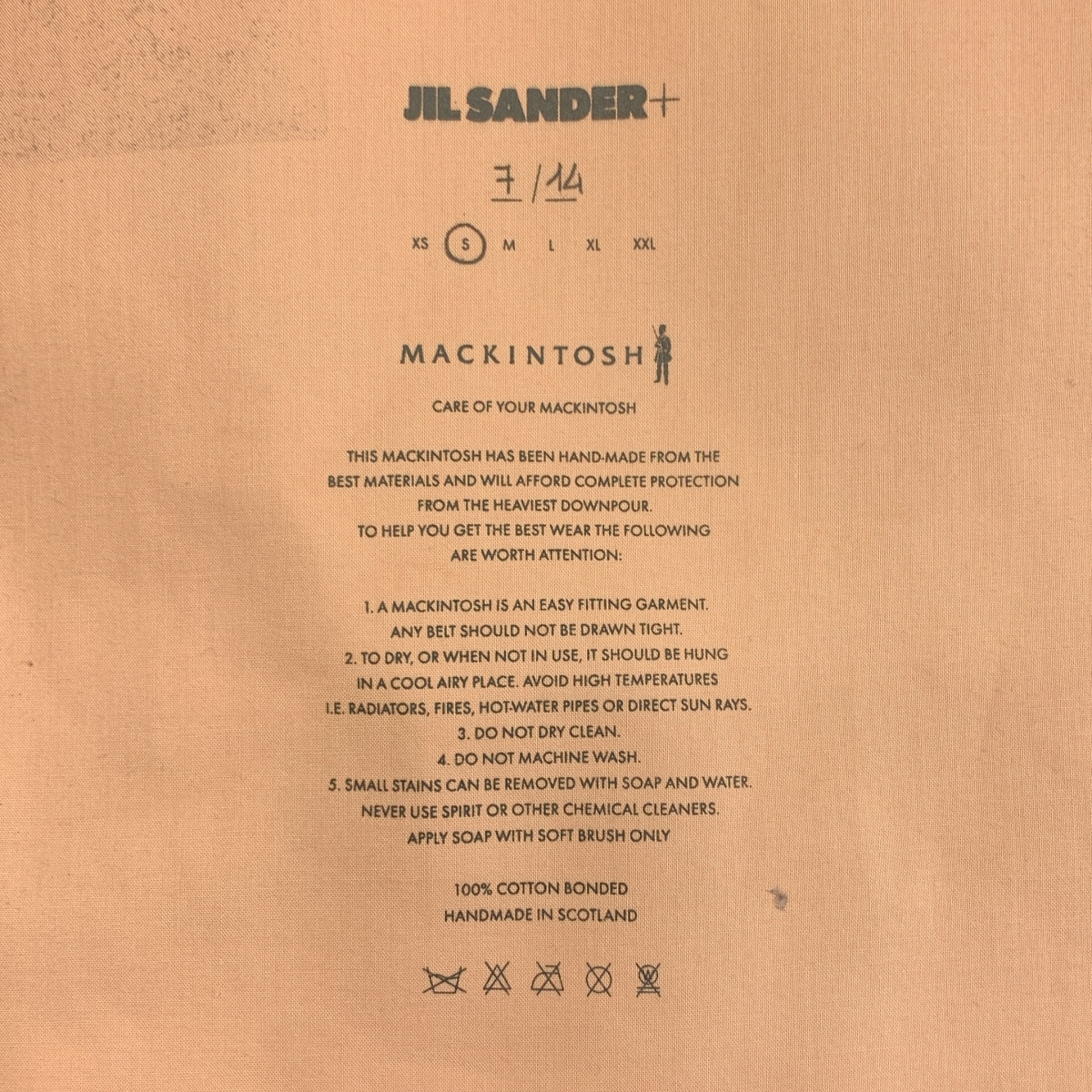 JIL SANDER+ / ジルサンダープラス × Mackintosh ゴム引き フーデッド ジャケット