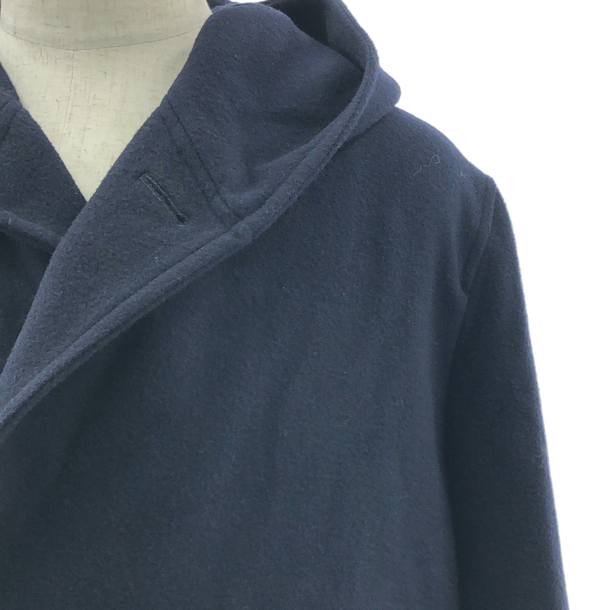 Ground Y / グラウンドワイ ウール ベルテッド オーバー コート フーディ