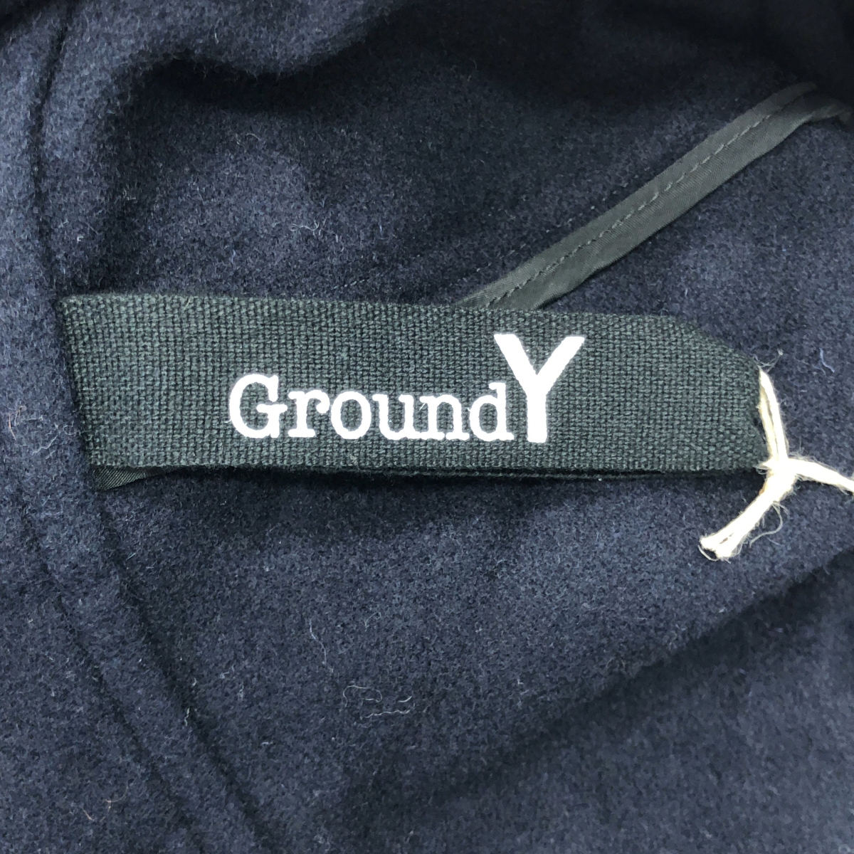 Ground Y / グラウンドワイ ウール ベルテッド オーバー コート フーディ