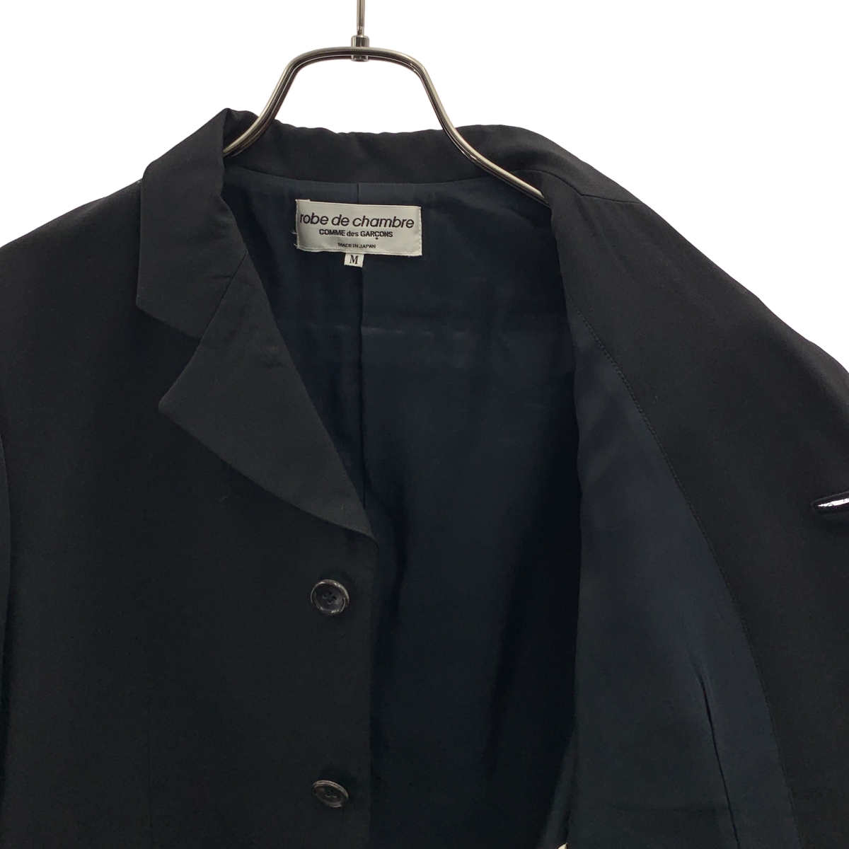 robe de chambre COMME des GARCONS / ローブドシャンブルコムデギャルソン スタッズ装飾 3B シングルブレスト テーラード ジャケット / 総裏地