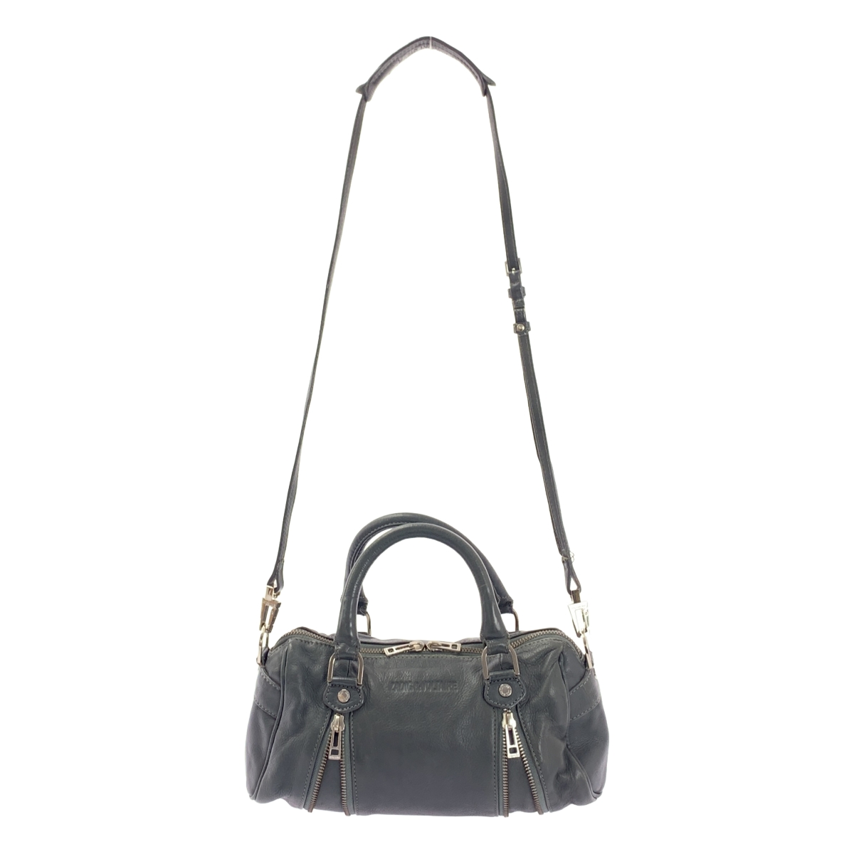 その他 2Way レザー ジップディティール ミニボストン ショルダーバッグ