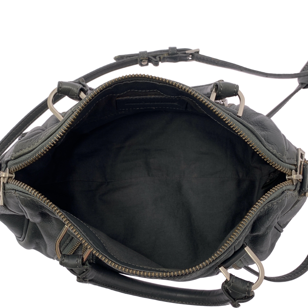 その他 2Way レザー ジップディティール ミニボストン ショルダーバッグ