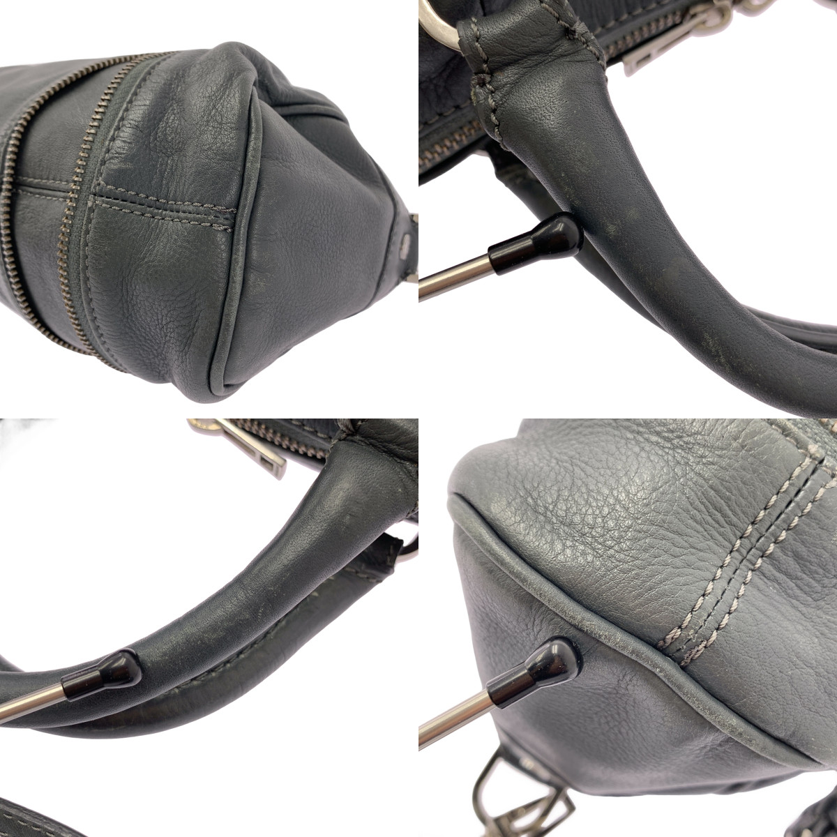 その他 2Way レザー ジップディティール ミニボストン ショルダーバッグ