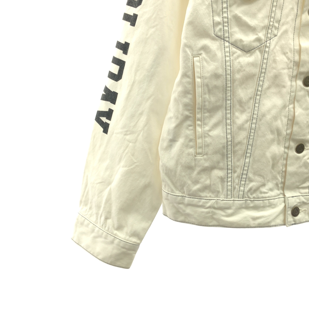 HOLIDAY / ホリデイ BIG WORK JACKET 袖ロゴプリント デニム トラッカージャケット