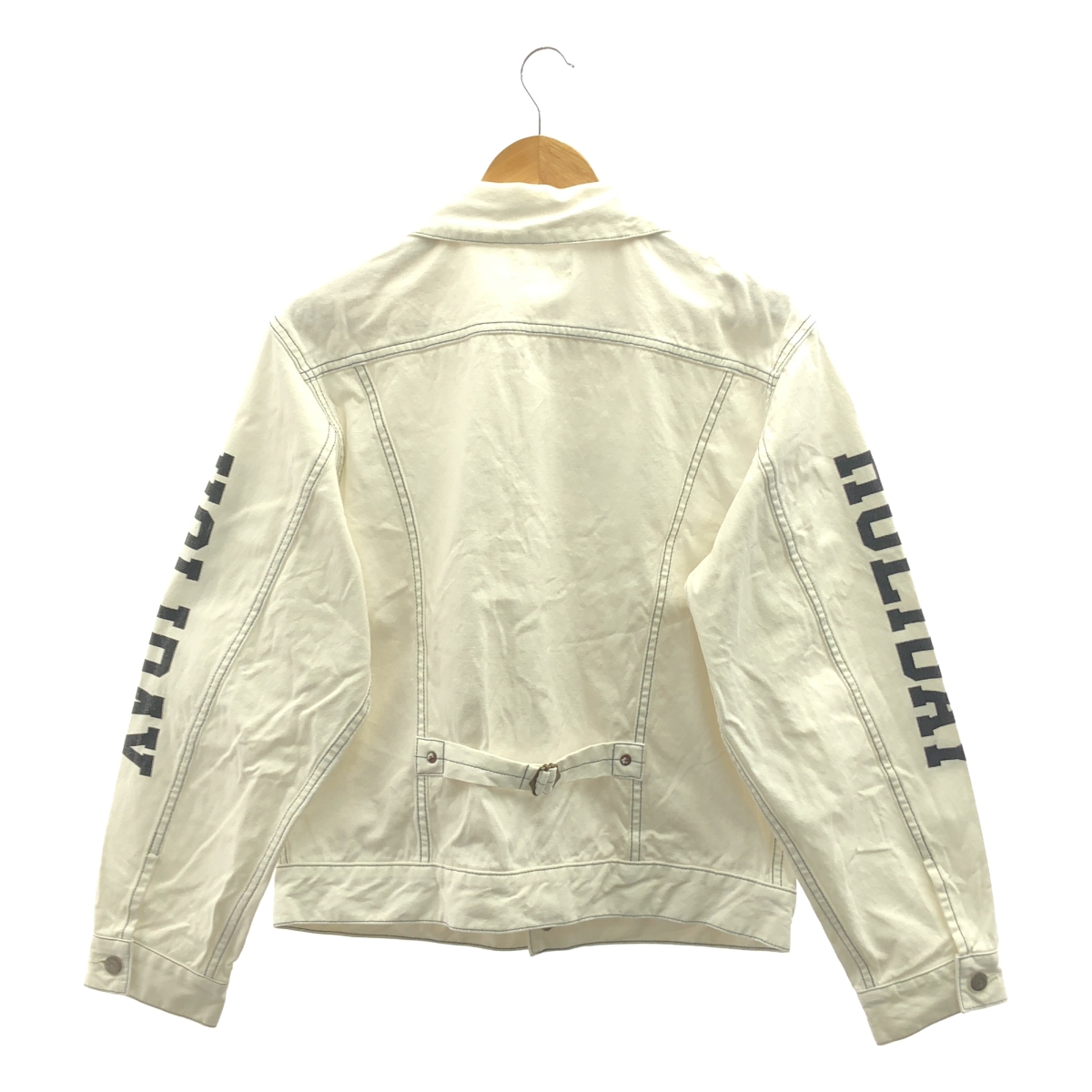 HOLIDAY / ホリデイ BIG WORK JACKET 袖ロゴプリント デニム トラッカージャケット