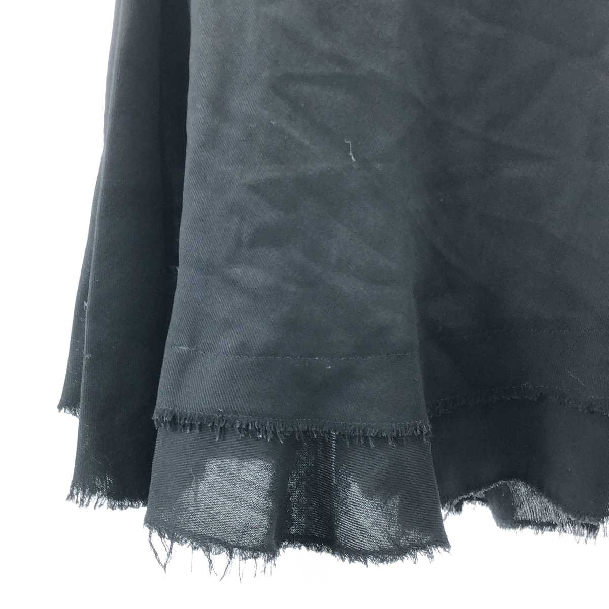 JUNYA WATANABE COMME des GARCONS / ジュンヤワタナベ ウール 裁断 カットオフ フレアスカート