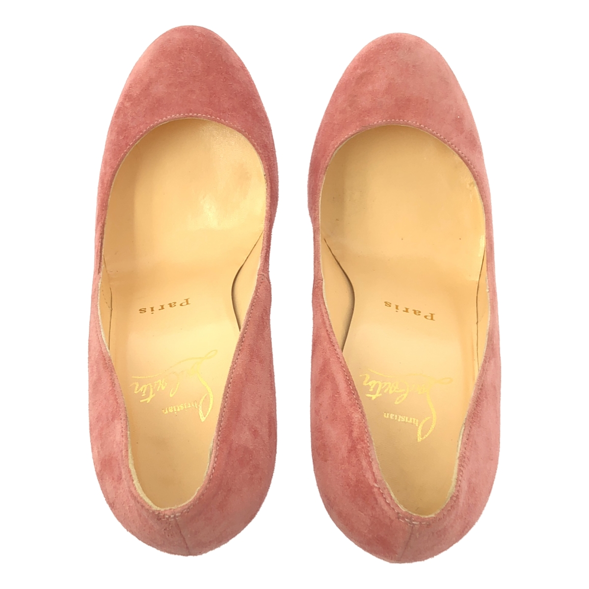 Christian Louboutin / クリスチャンルブタン ラウンドトゥ スエード パンプス