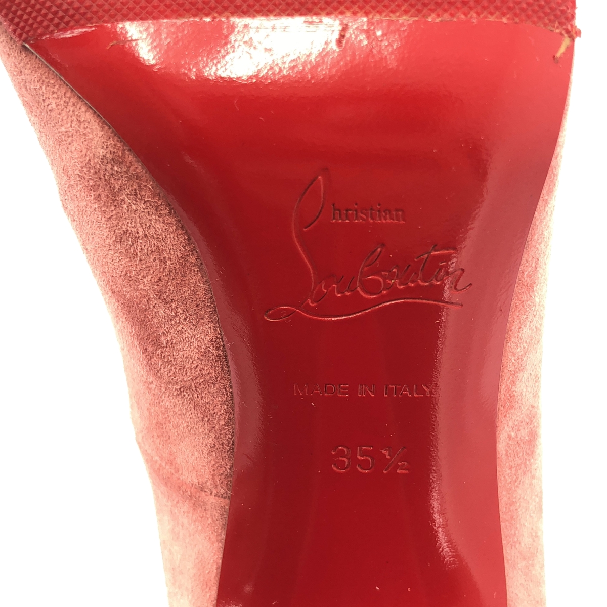 Christian Louboutin / クリスチャンルブタン ラウンドトゥ スエード パンプス