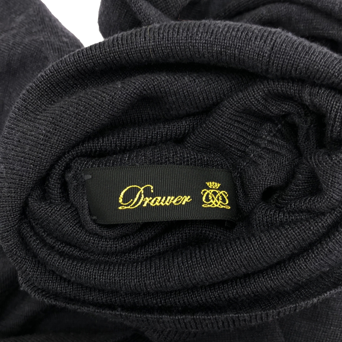 Drawer / ドゥロワー 18G ギャザータートルネックニット