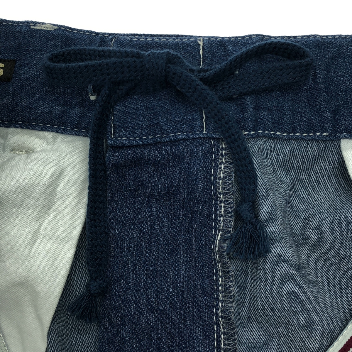 その他 ウエストロゴ ビーチデニム テーパード バルーン ワイドパンツ