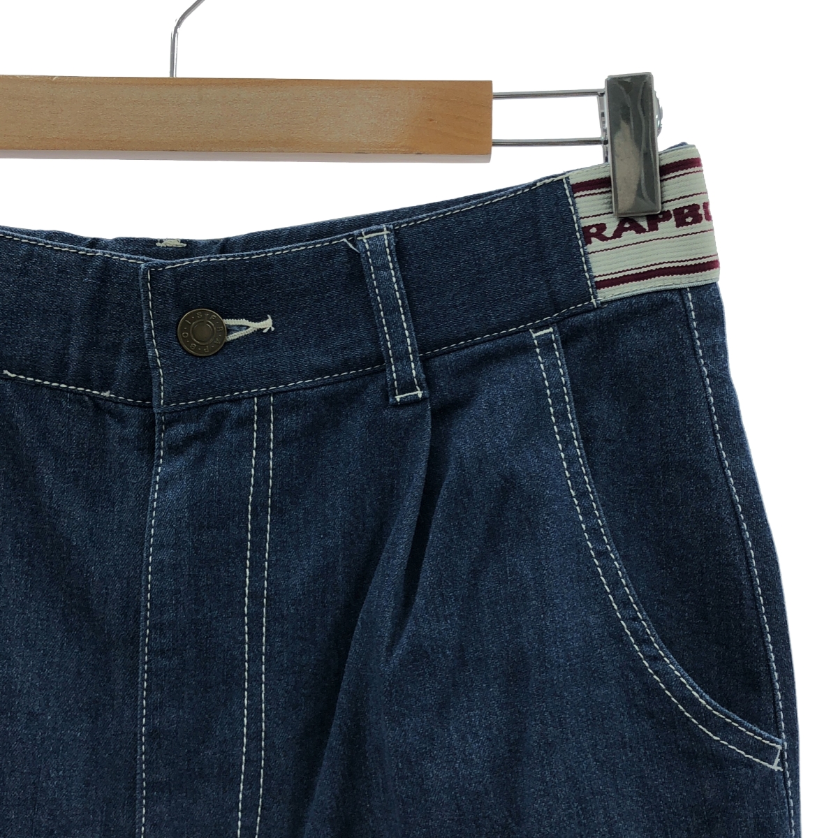 その他 ウエストロゴ ビーチデニム テーパード バルーン ワイドパンツ