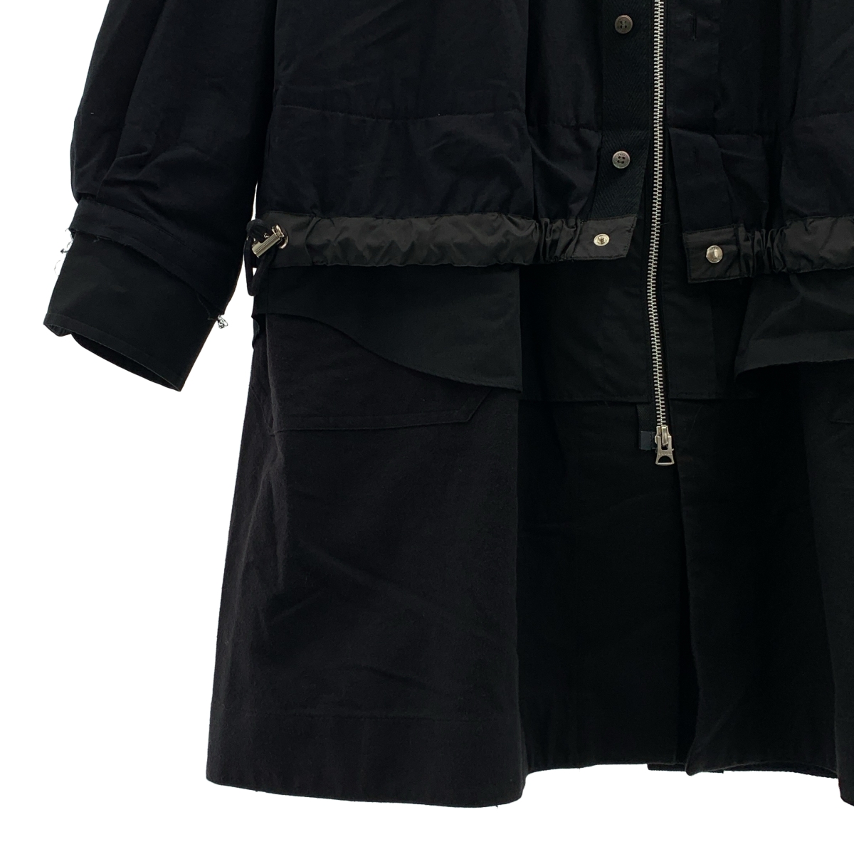 sacai / サカイ Cotton Poplin Coat 切替 レイヤード コート