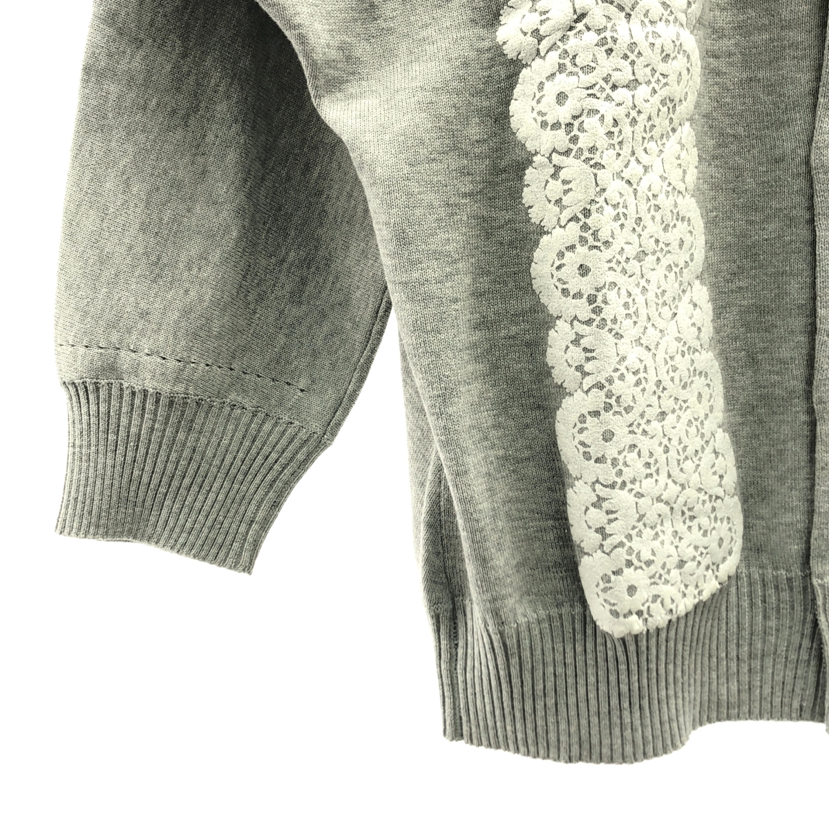 tricot COMME des GARCONS / トリココムデギャルソン コットン プリント クルーネック カーディガン