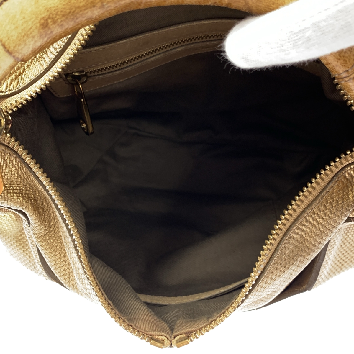 Chloe / クロエ レザー ハーフムーン ハンドバッグ