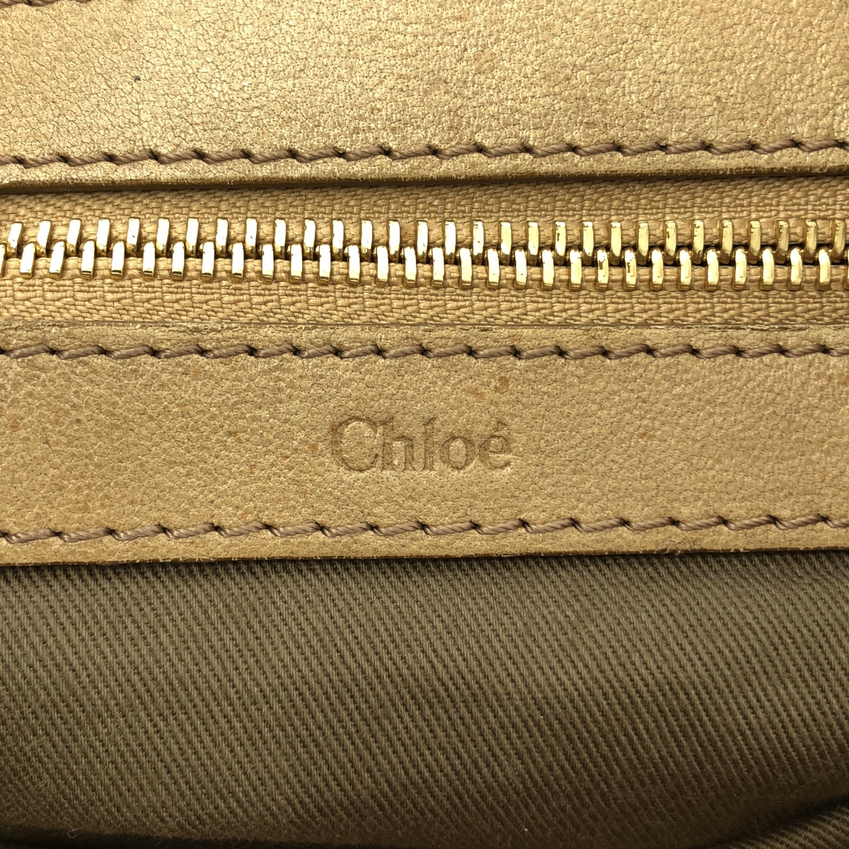 Chloe / クロエ レザー ハーフムーン ハンドバッグ