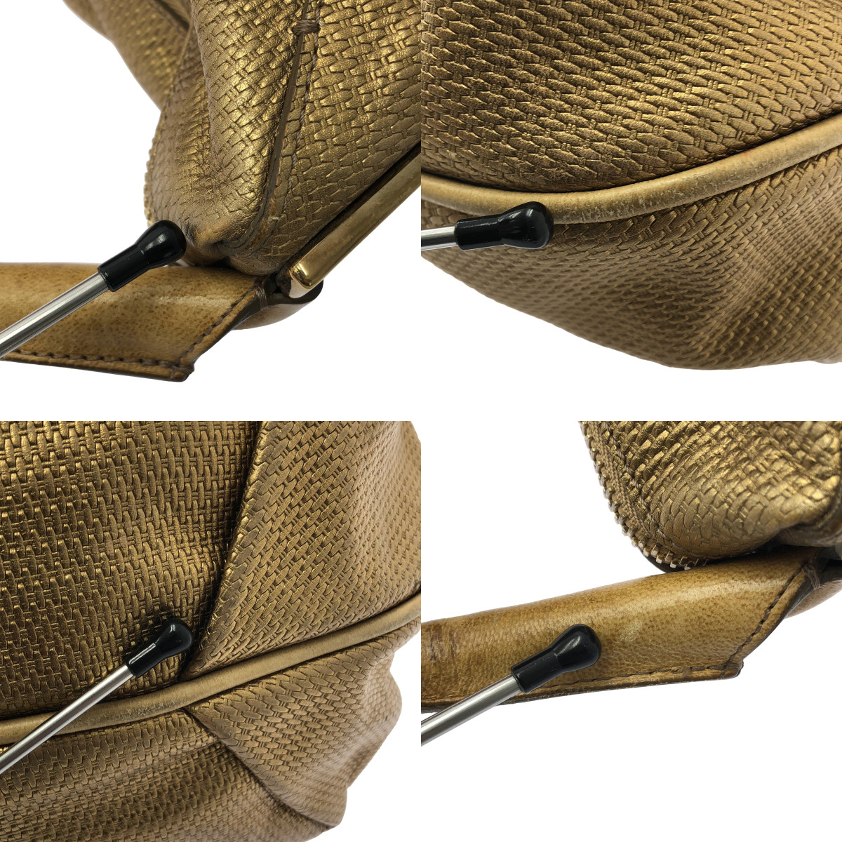 Chloe / クロエ レザー ハーフムーン ハンドバッグ