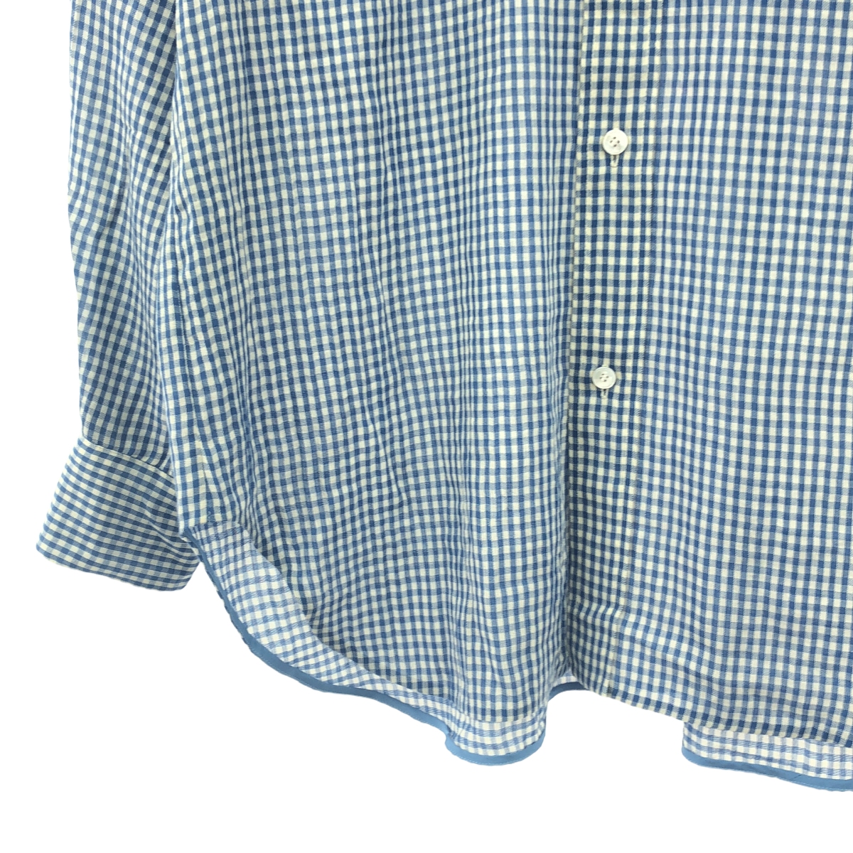 BLAMINK / ブラミンク コットン ギンガムチェック レギュラーブラウス